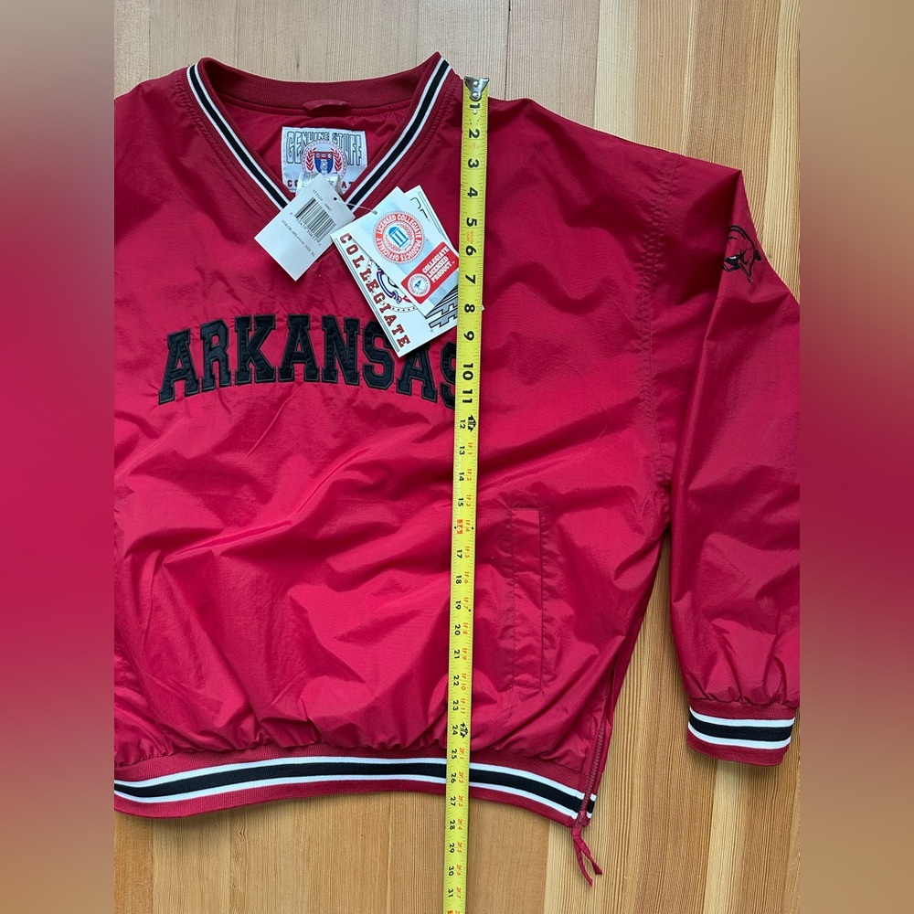 Arkansas Razorbacks Vintage Pullover Jacket Men’s XL 90s NWT! - Picture 10 of 13